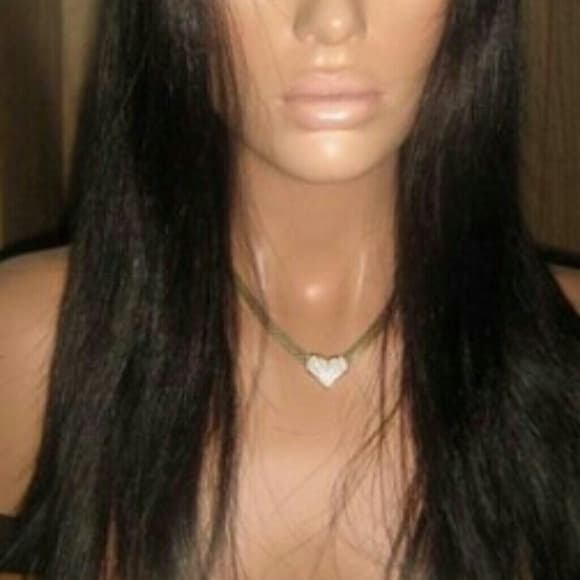 Silky Straight Human Full Lace Wig 14-16 inches