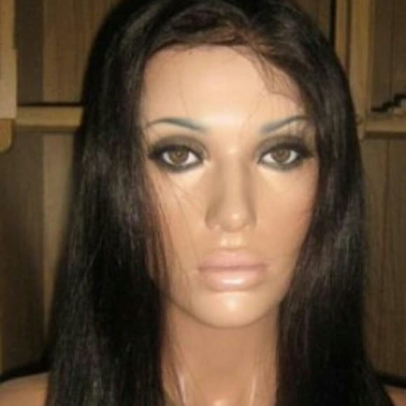 Silky Straight Human Full Lace Wig 14-16 inches - Thumbnail 6