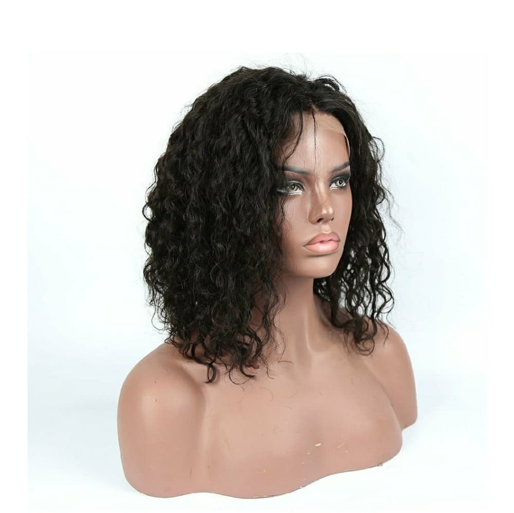 Brazilian Deep Curly Bob LaceFront Wig 12 inches - Thumbnail 5