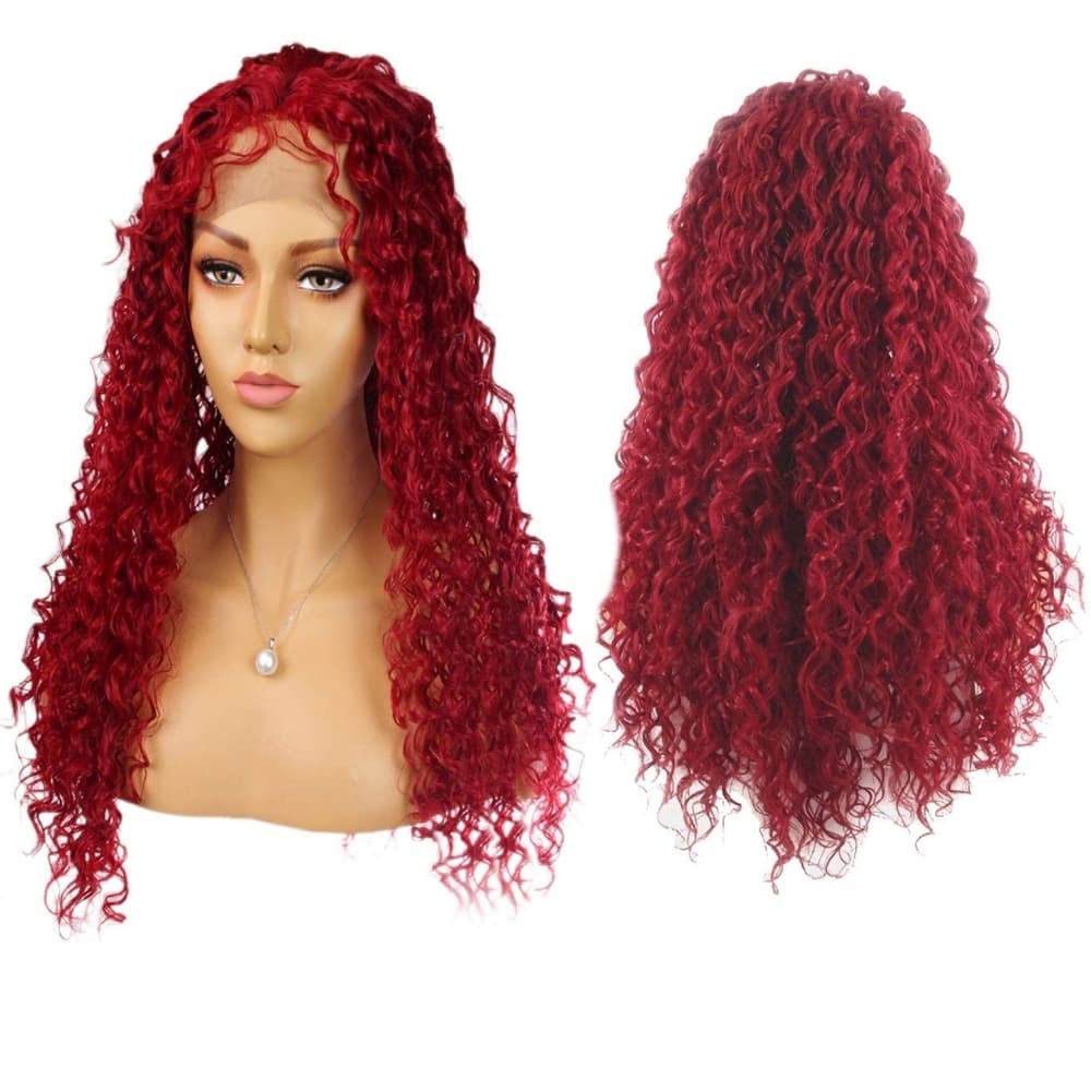 Red Curly Beauty Lace Front Wig - Thumbnail 2