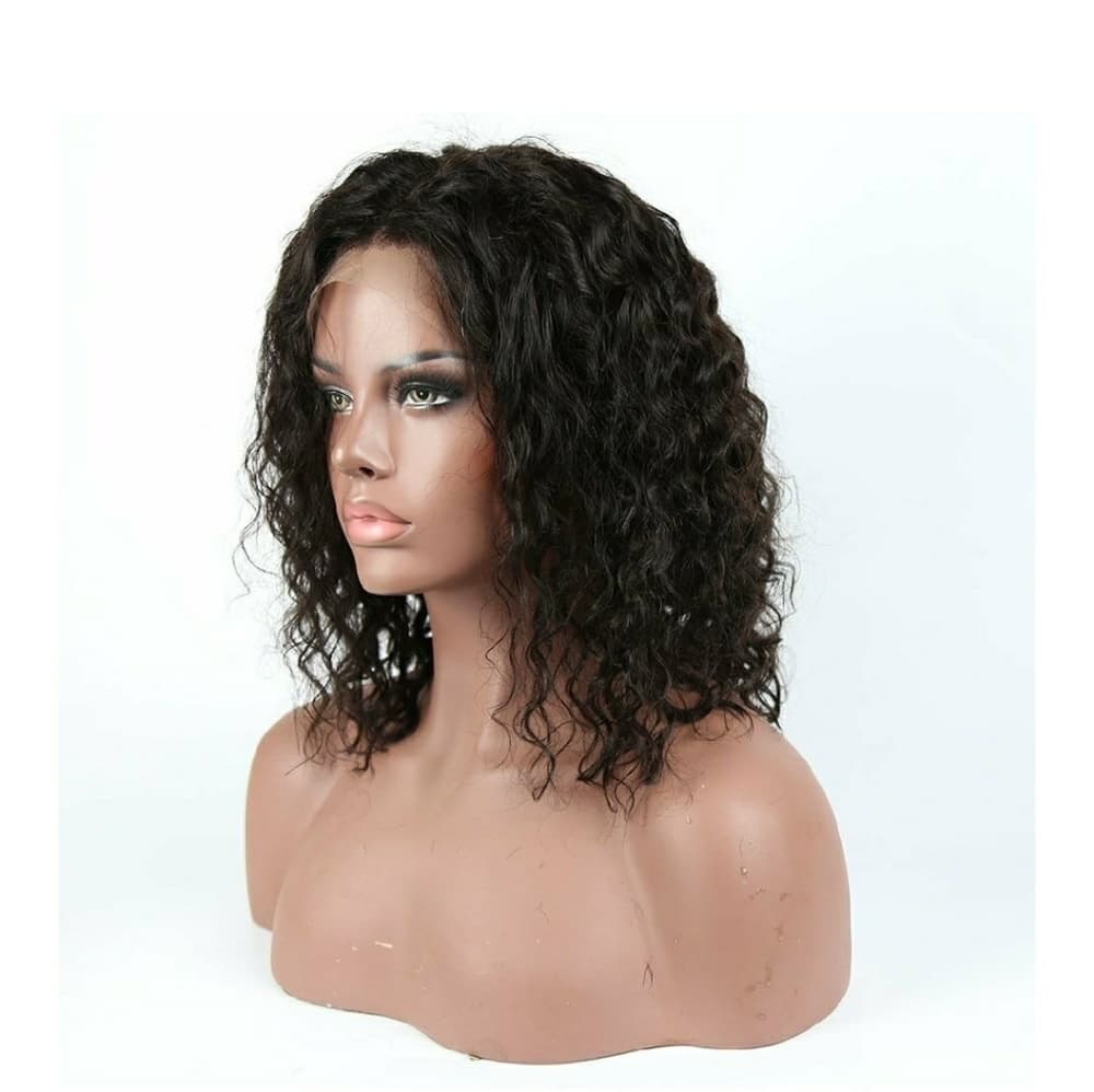 Brazilian Deep Curly Bob LaceFront Wig 12 inches - Thumbnail 2