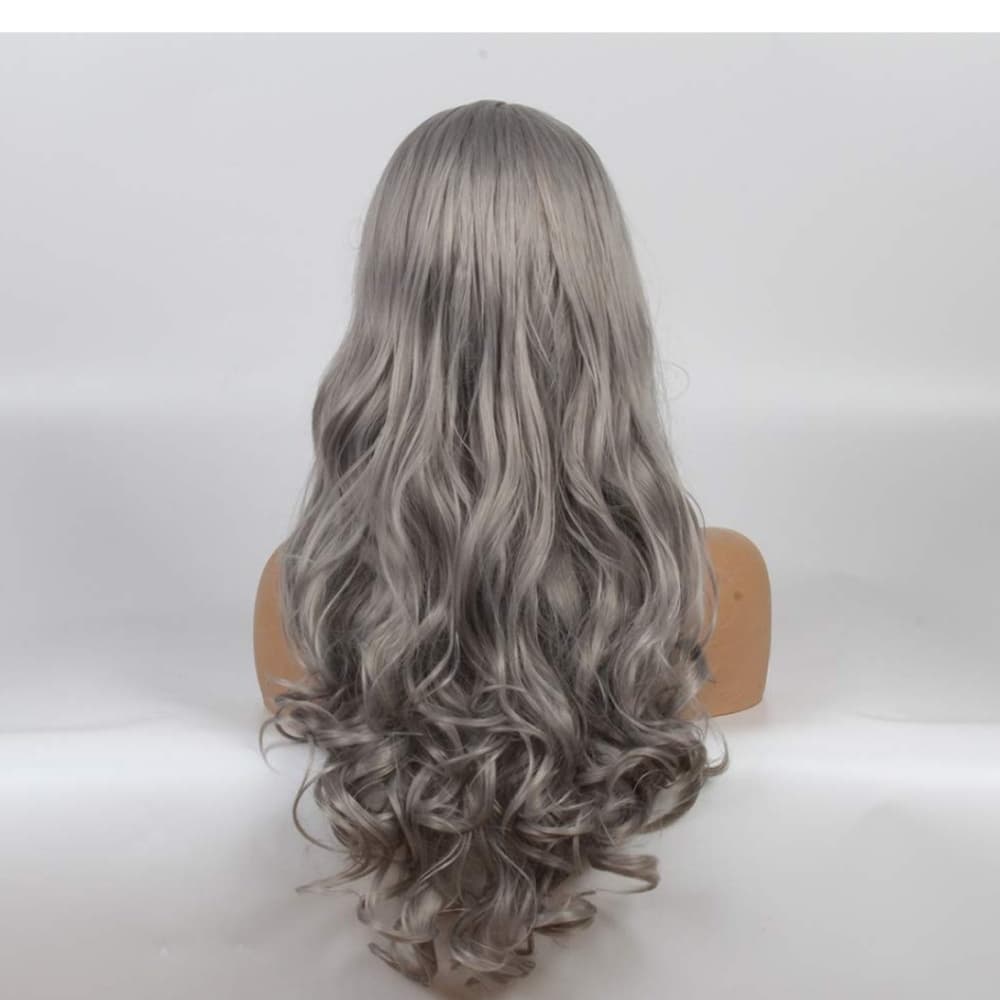 Gray Wavy Beauty Lace Front Wig - Thumbnail 2
