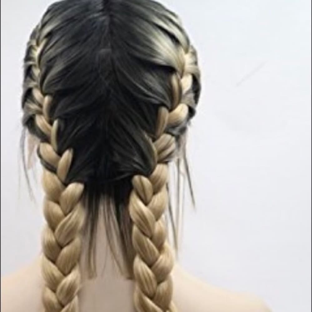 Ombre Ponytail Lace Front Wig - Thumbnail 4