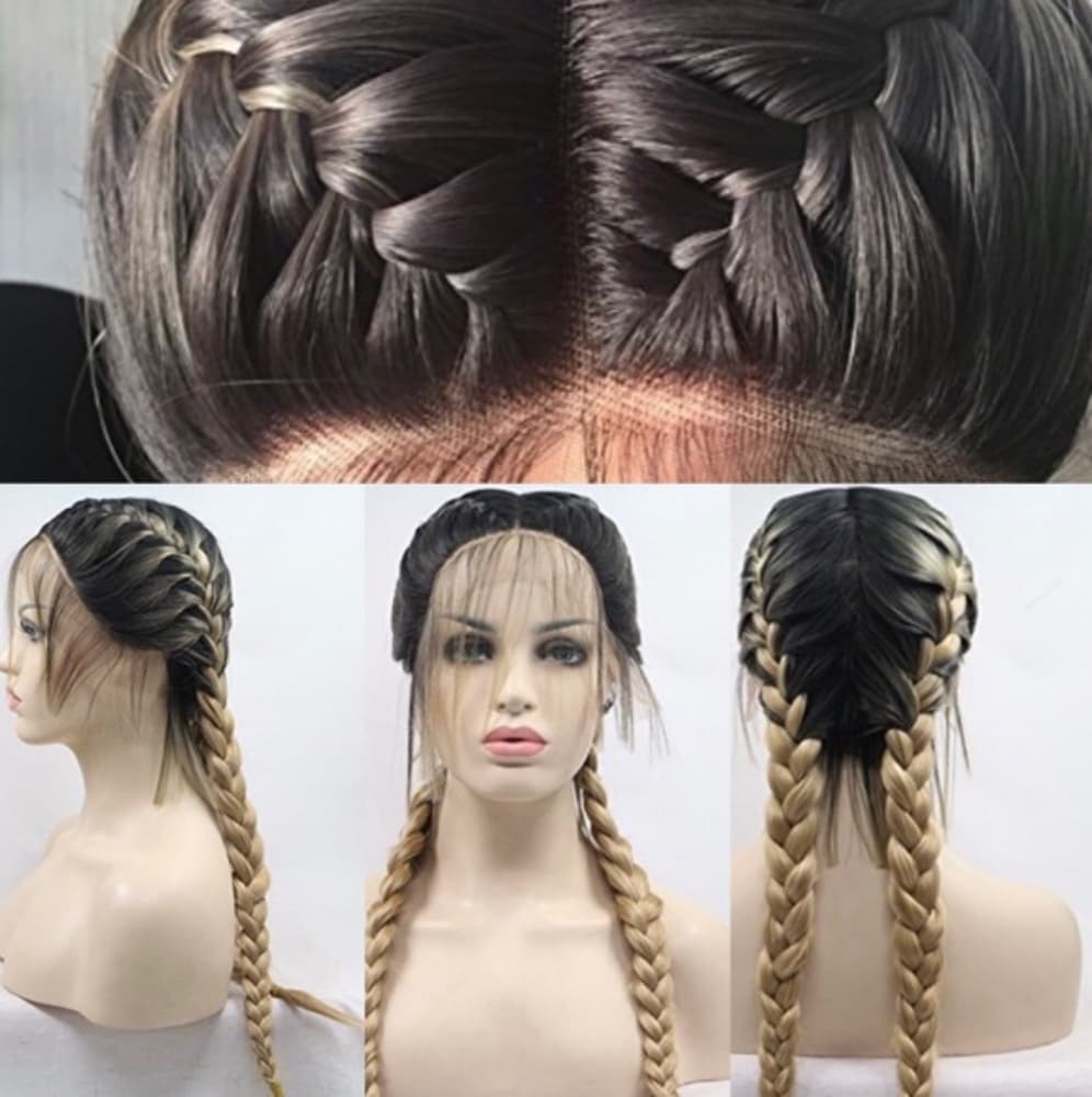 Ombre Ponytail Lace Front Wig - Thumbnail 2