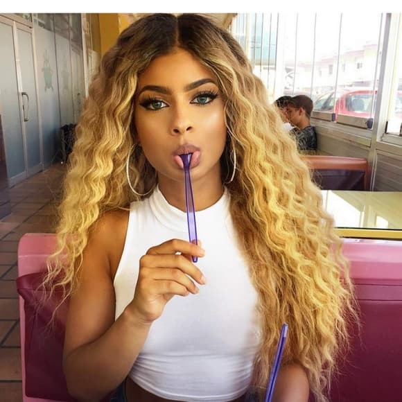 Ombre Blonde Curl Waves - Thumbnail 6