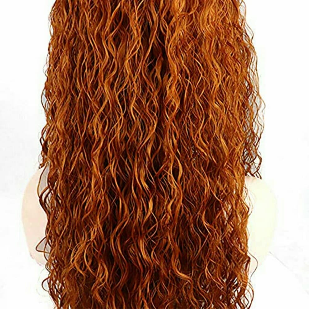 Auburn Curly Wave Beauty Lace Front Wig - Thumbnail 4