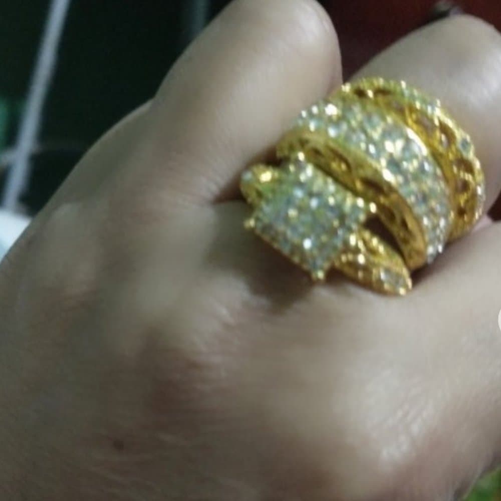 3 PCS bridal artsy wedding engagement ring set - Thumbnail 4