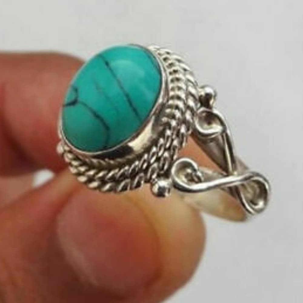 Turquoise Beauty Ring Size 8 - Thumbnail 3