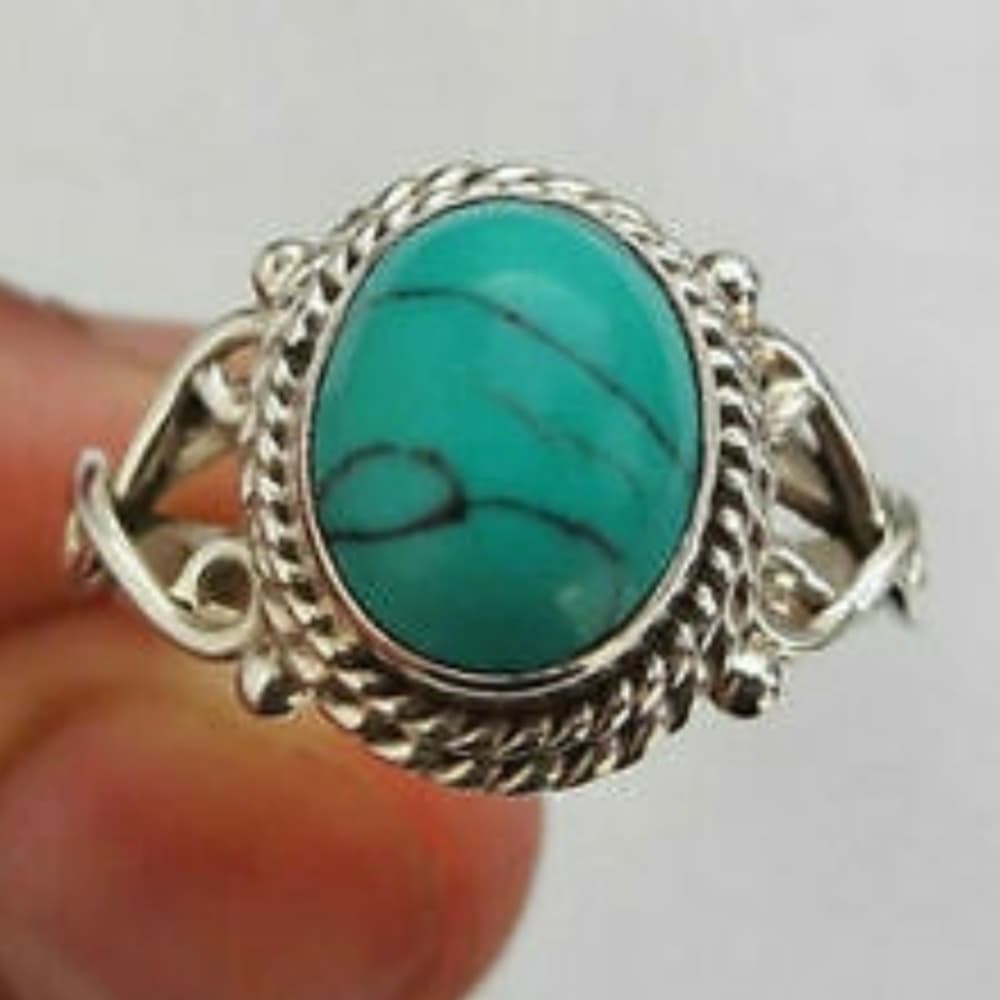 Turquoise Beauty Ring Size 8 - Thumbnail 2