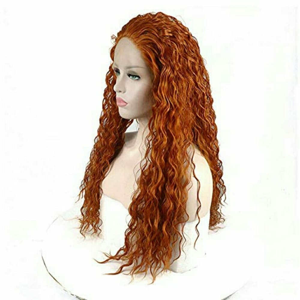 Auburn Curly Wave Beauty Lace Front Wig - Thumbnail 2