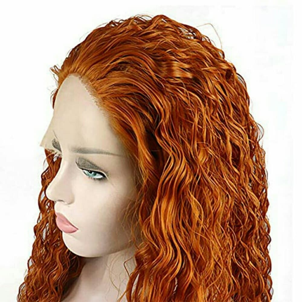 Auburn Curly Wave Beauty Lace Front Wig - Thumbnail 7