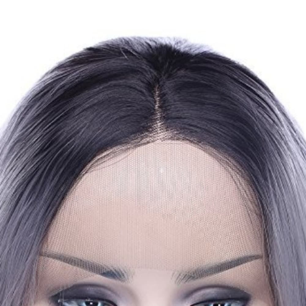 Ombre Gray Lace Front Wig - Thumbnail 4
