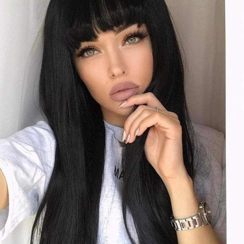 Black Brown Beauty Full Wig - Thumbnail 5
