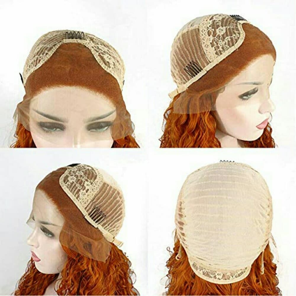 Auburn Curly Wave Beauty Lace Front Wig - Thumbnail 5
