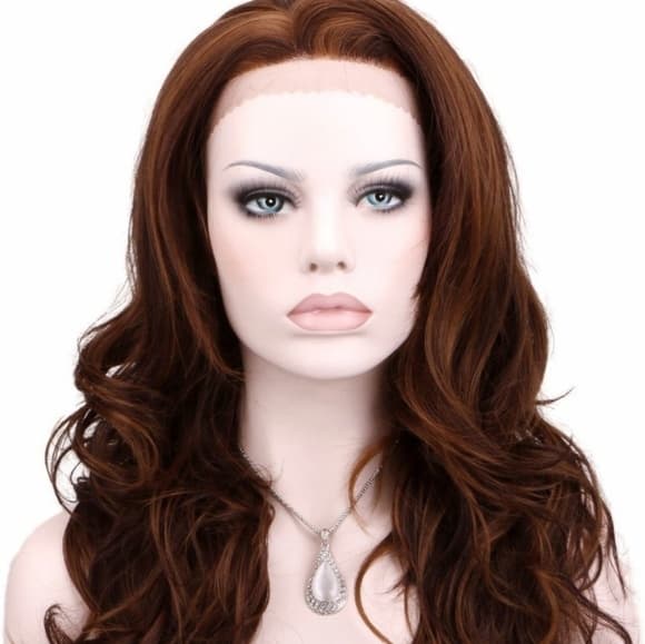 Dark Auburn Beauty Lace Front Wig - Thumbnail 9