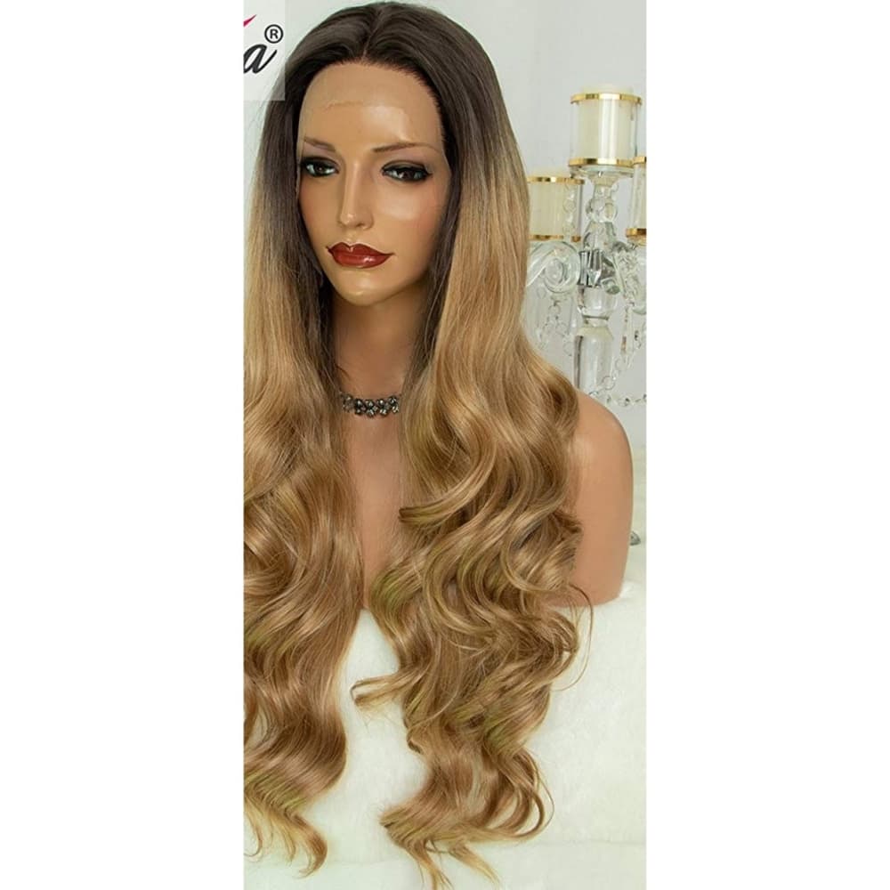 Ombre Dark Blonde Lace Front Wig - Thumbnail 7
