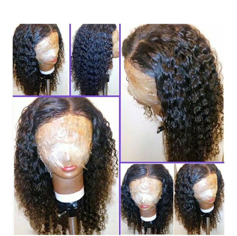Pre Plucked Virgin Human 360 Lace Front Wig - Thumbnail 3