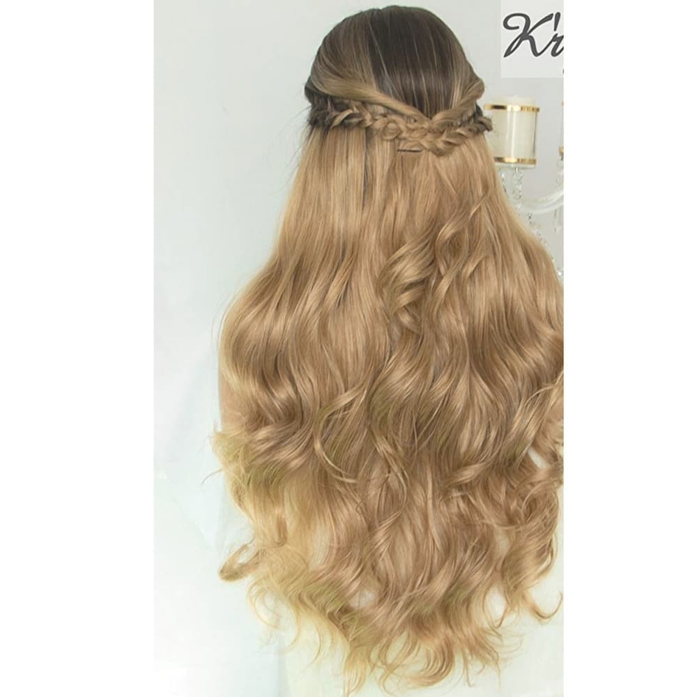 Ombre Dark Blonde Lace Front Wig - Thumbnail 6