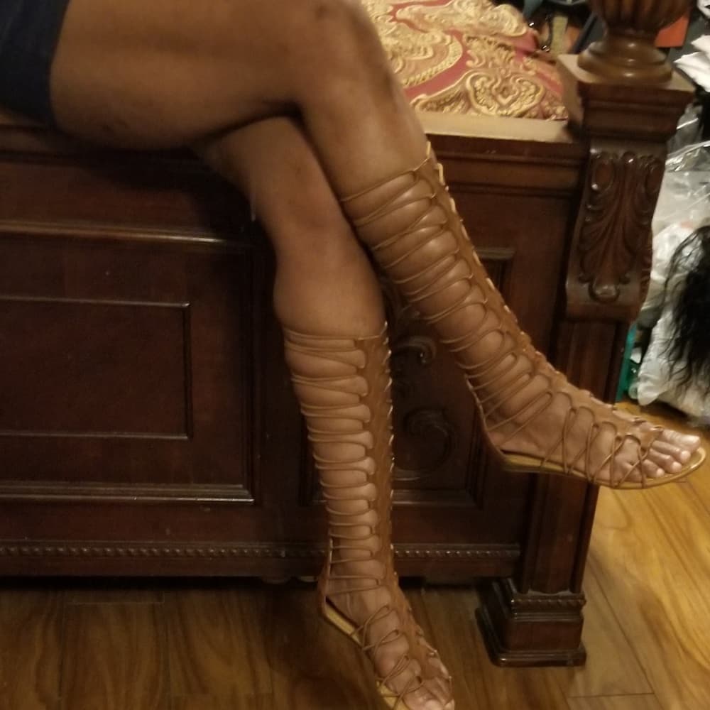 Brown Gladiator Shoes - Thumbnail 5