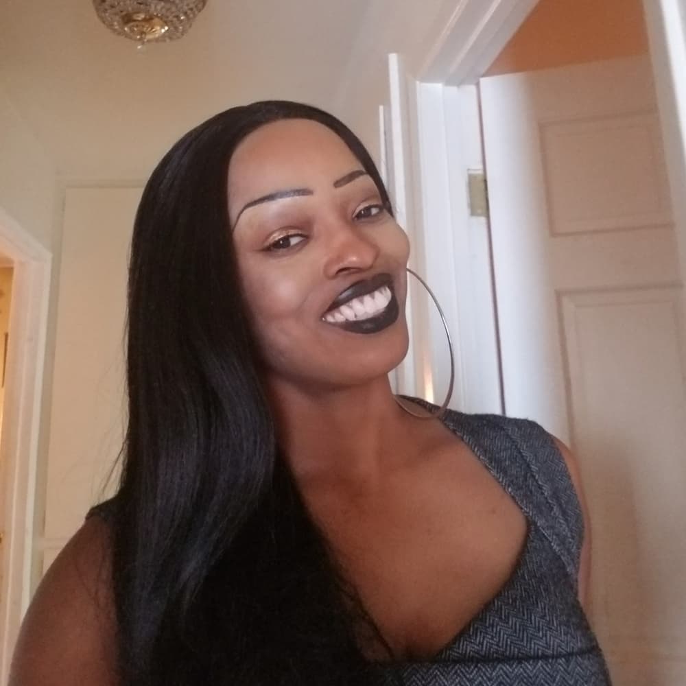 Yaki Lace Front Wig Human Hair Blend - Thumbnail 2