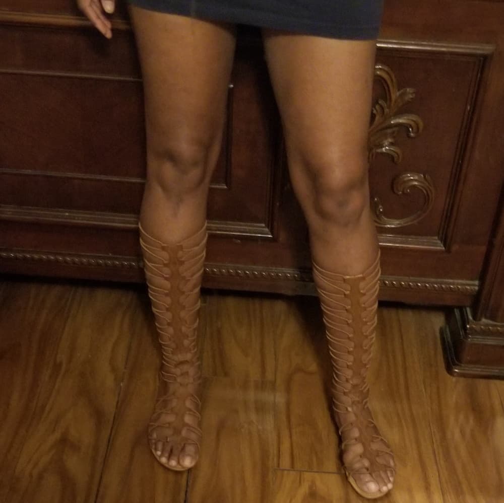 Brown Gladiator Shoes - Thumbnail 4