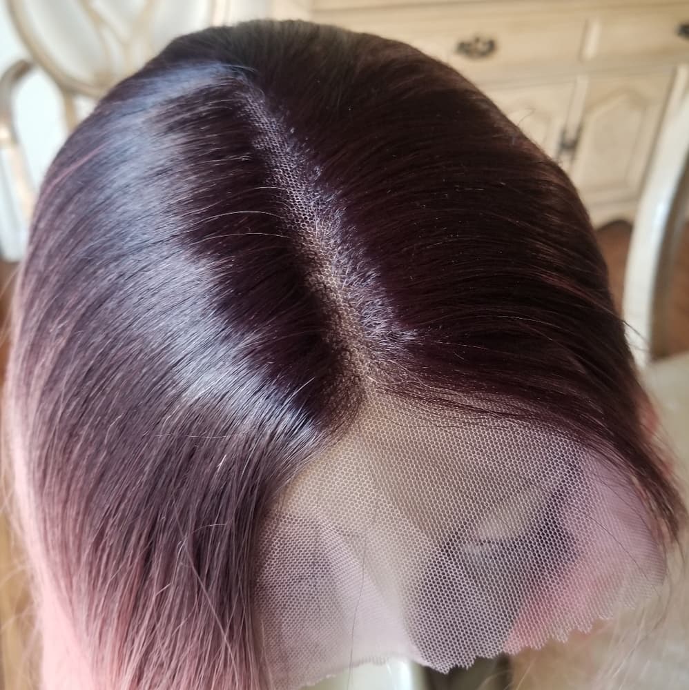 Ombre Pink Beauty Lace Front Wig - Thumbnail 2
