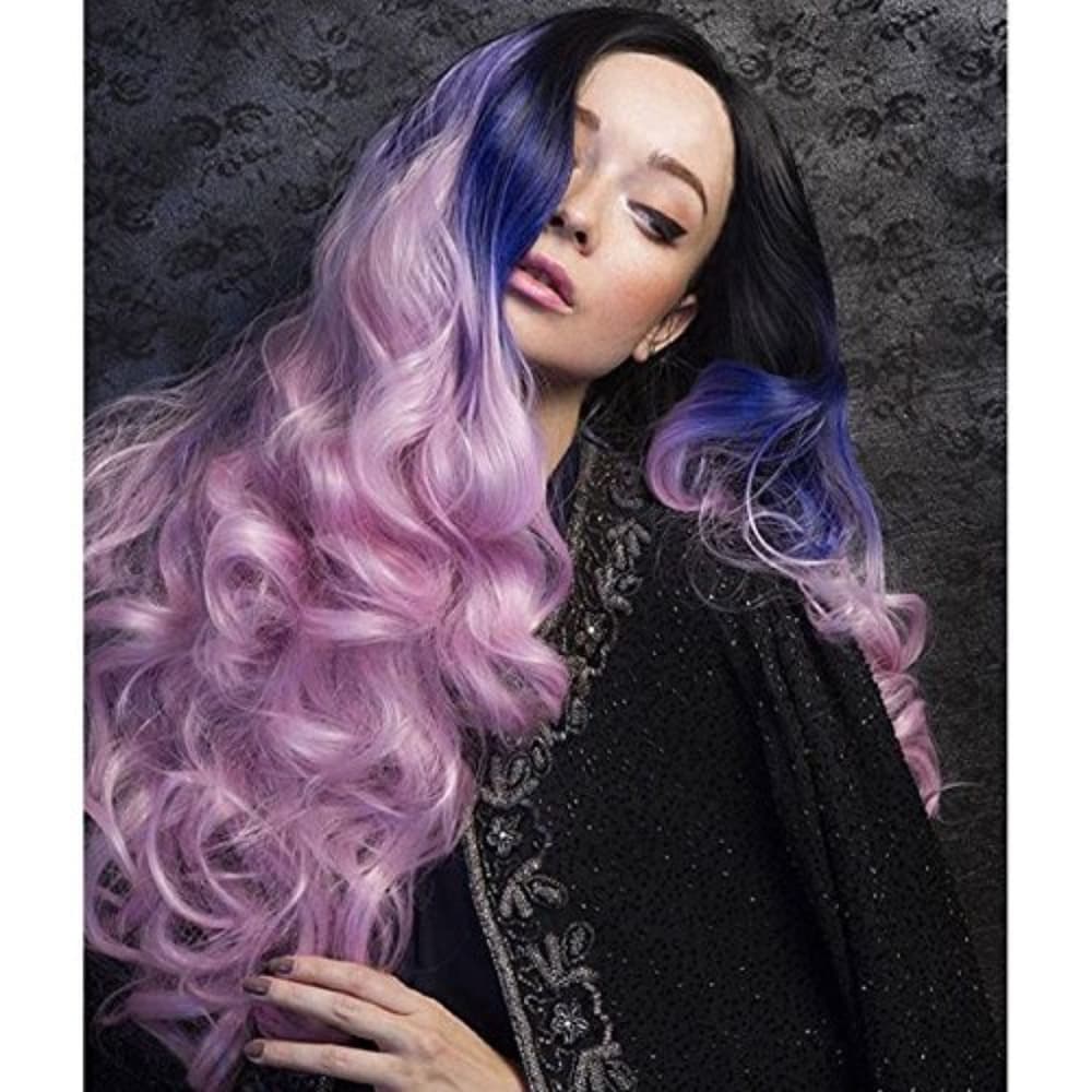 Ombre Black Purple Pink Beauty Lacefront Wig 22-26 - Thumbnail 4