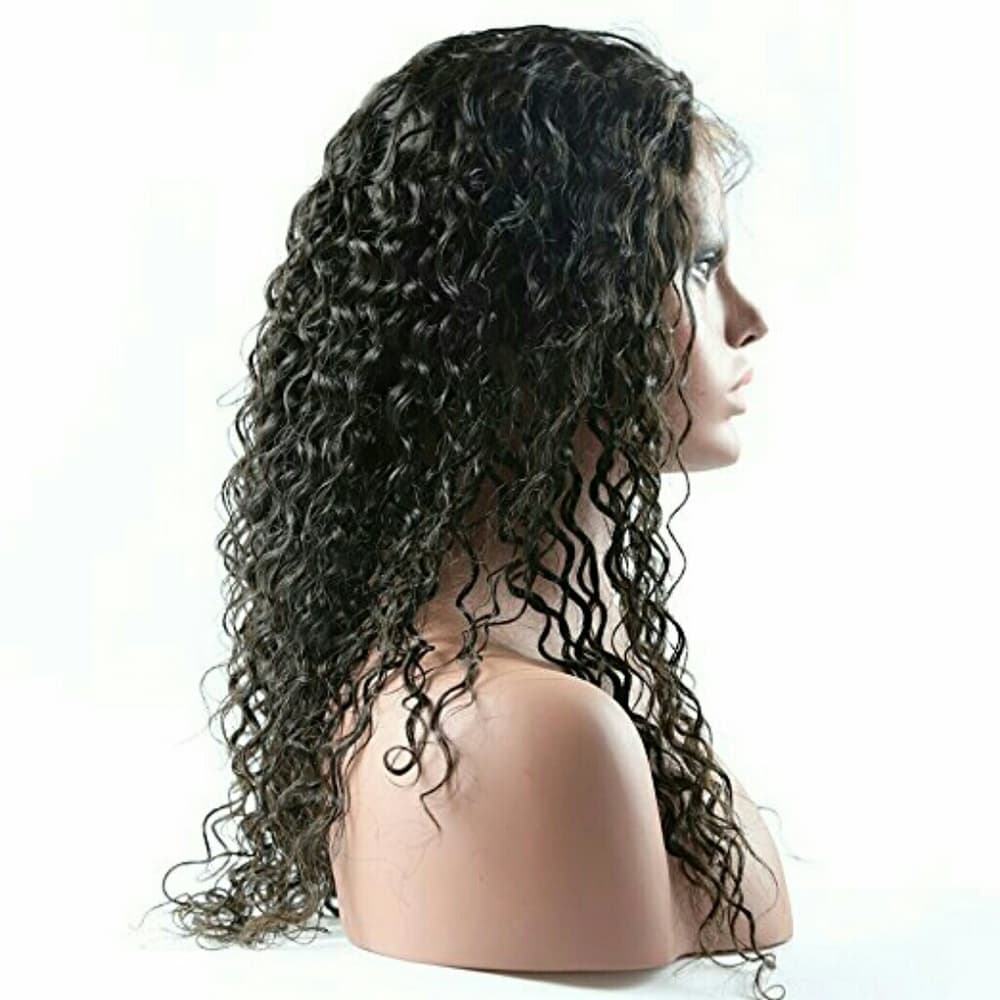 Brazilian Deep Wave Curly Humam Hair Lacefront Wig - Thumbnail 2