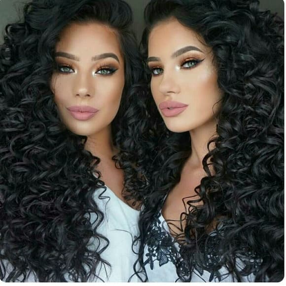 Brazilian Deep Wave Curly Humam Hair Lacefront Wig - Thumbnail 4