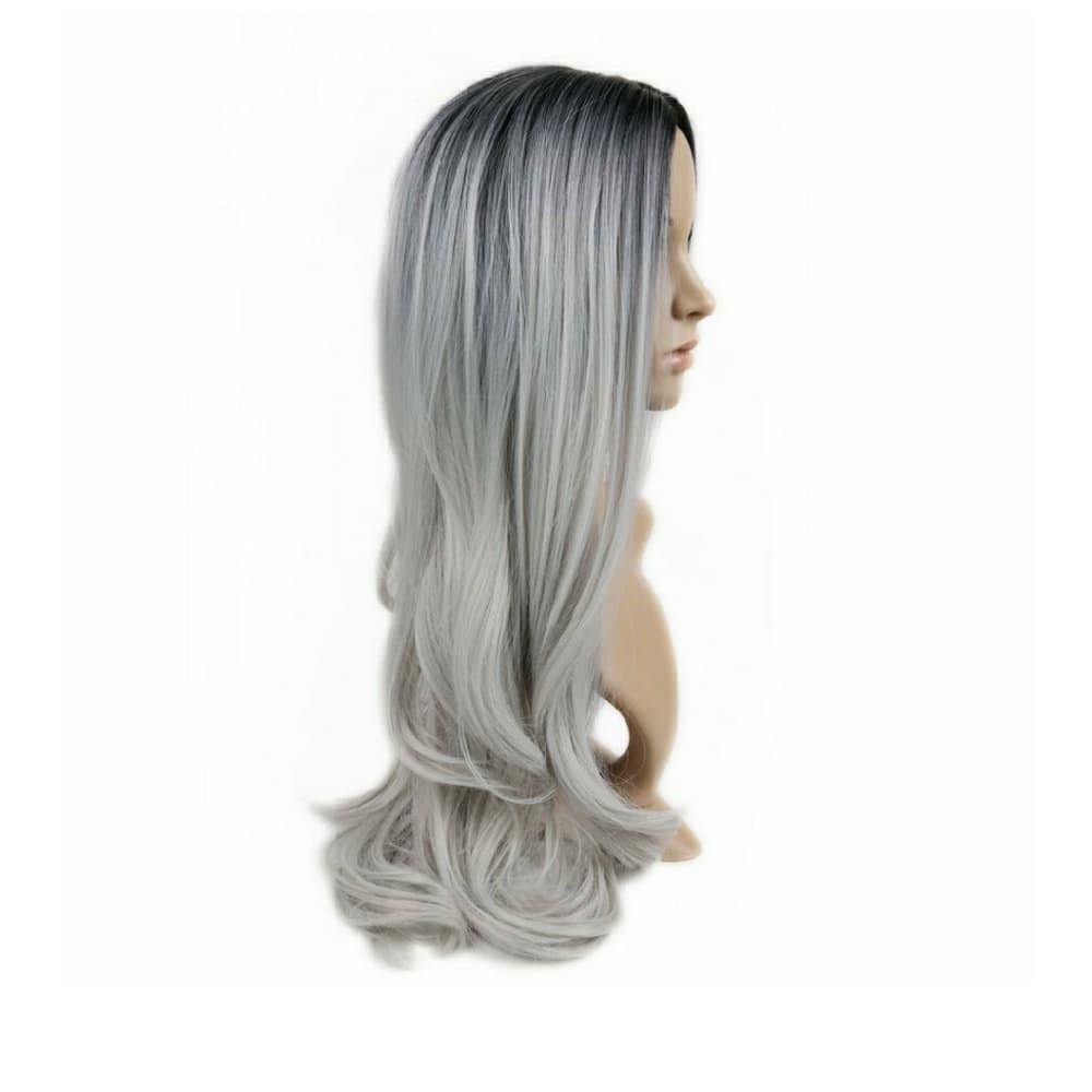 Ombre Gray Beauty Wig 22-24 inches - Thumbnail 5