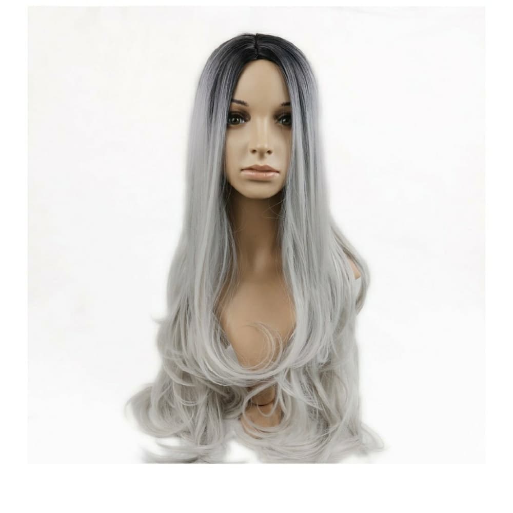 Ombre Gray Beauty Wig 22-24 inches - Thumbnail 2