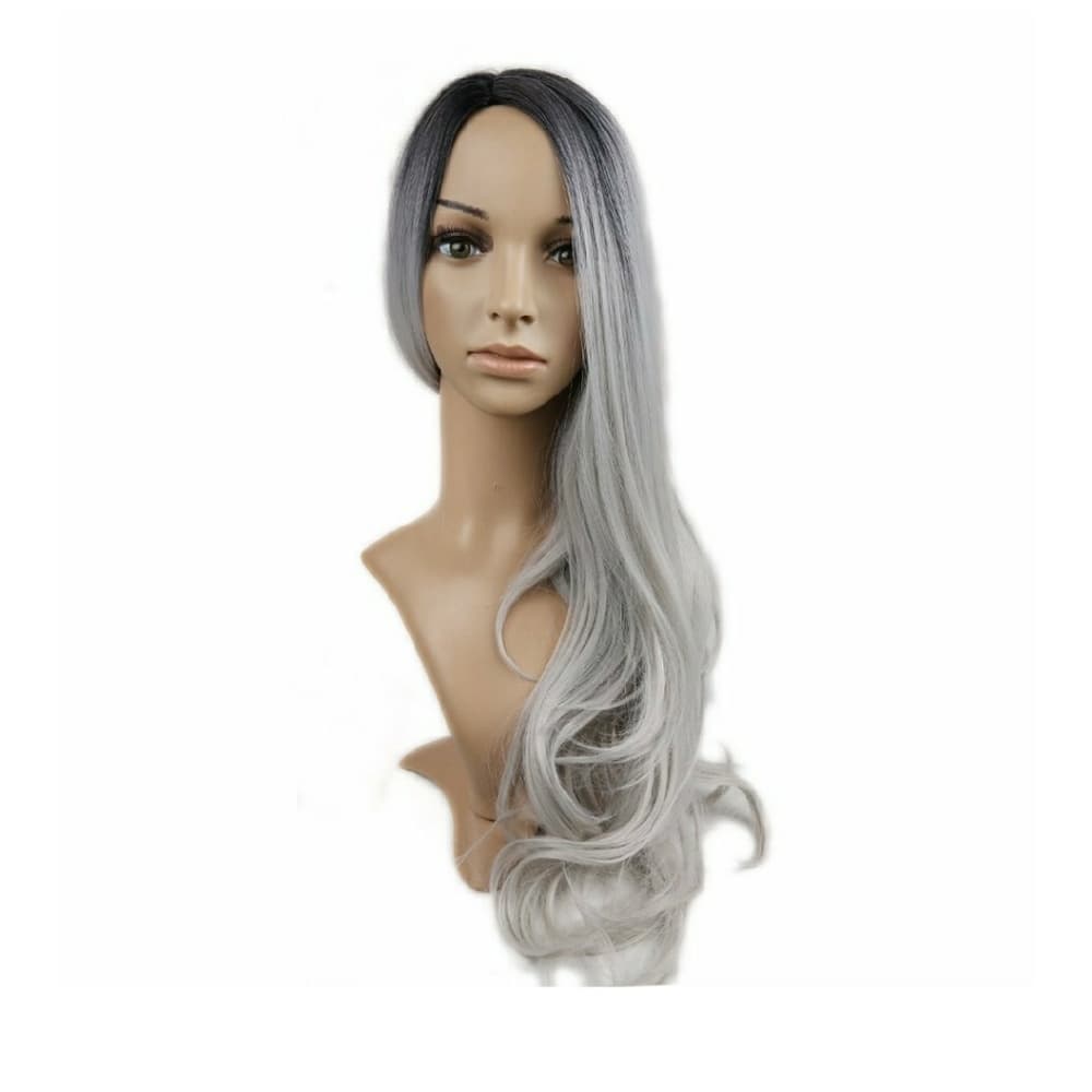 Ombre Gray Beauty Wig 22-24 inches - Thumbnail 6