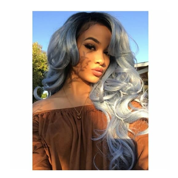 Ombre Gray Beauty Wig 22-24 inches - Thumbnail 8