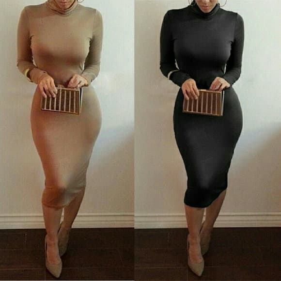 Beautiful Sexy Black or Tan Dress!! - Thumbnail 4
