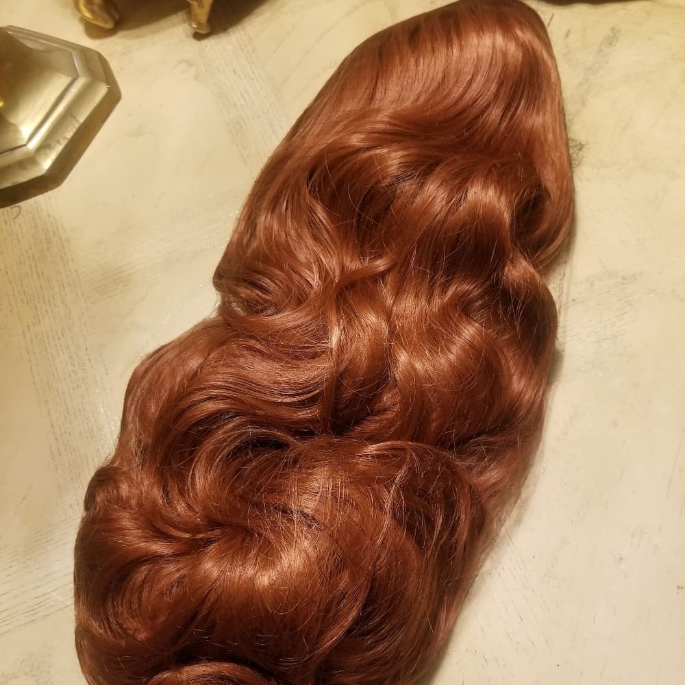 Copper Red Lace Front Wig - Thumbnail 6