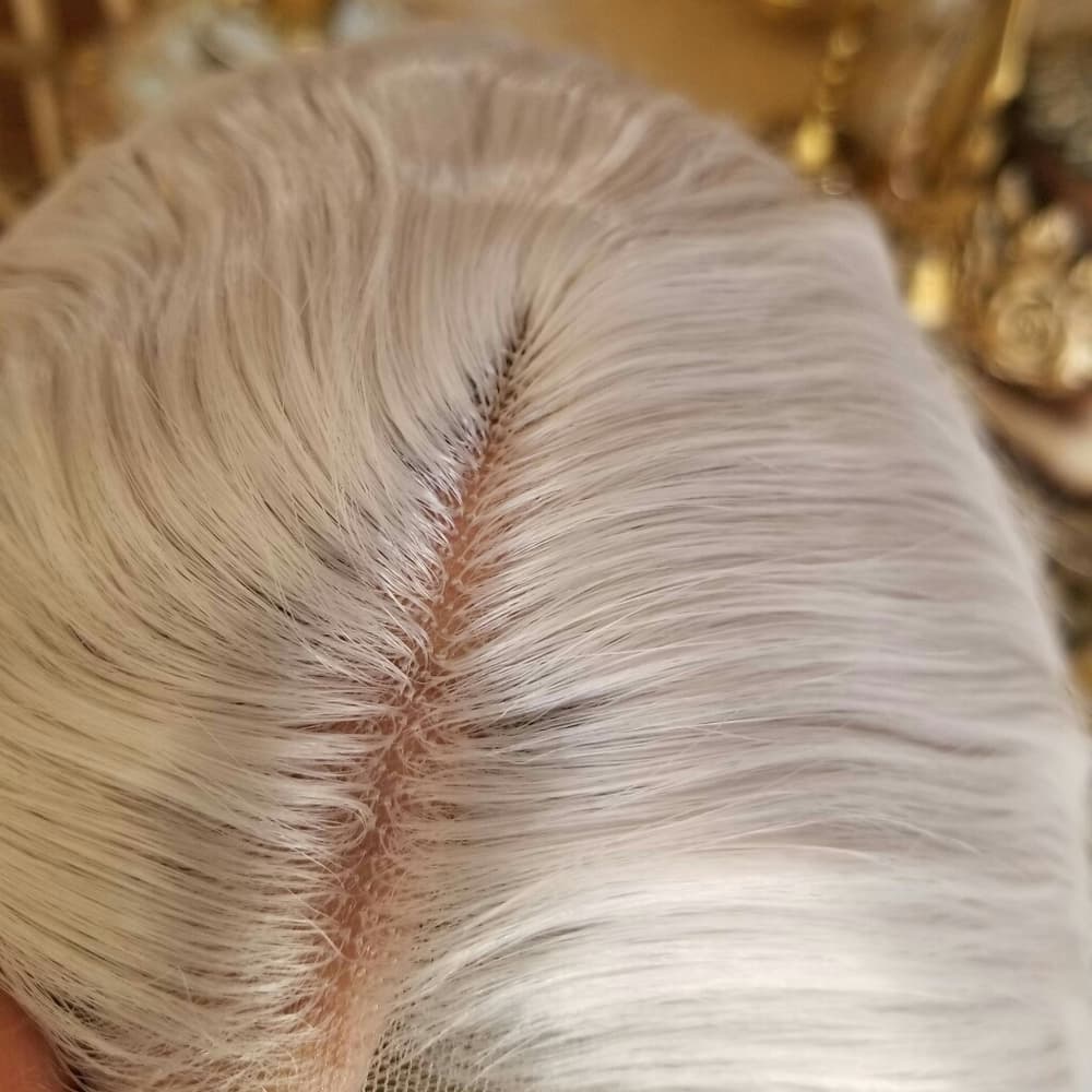 Dark Gray Beauty Lace Front Wig - Thumbnail 5