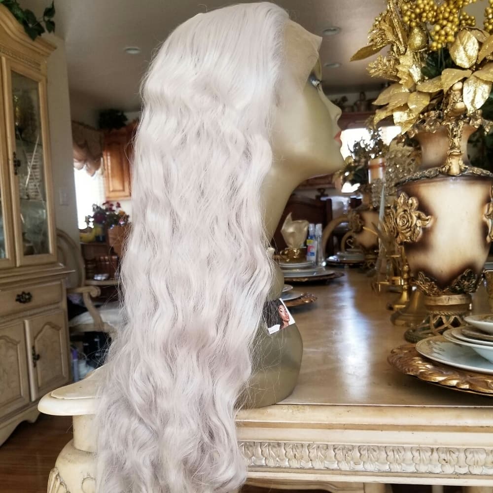 Dark Gray Beauty Lace Front Wig - Thumbnail 4