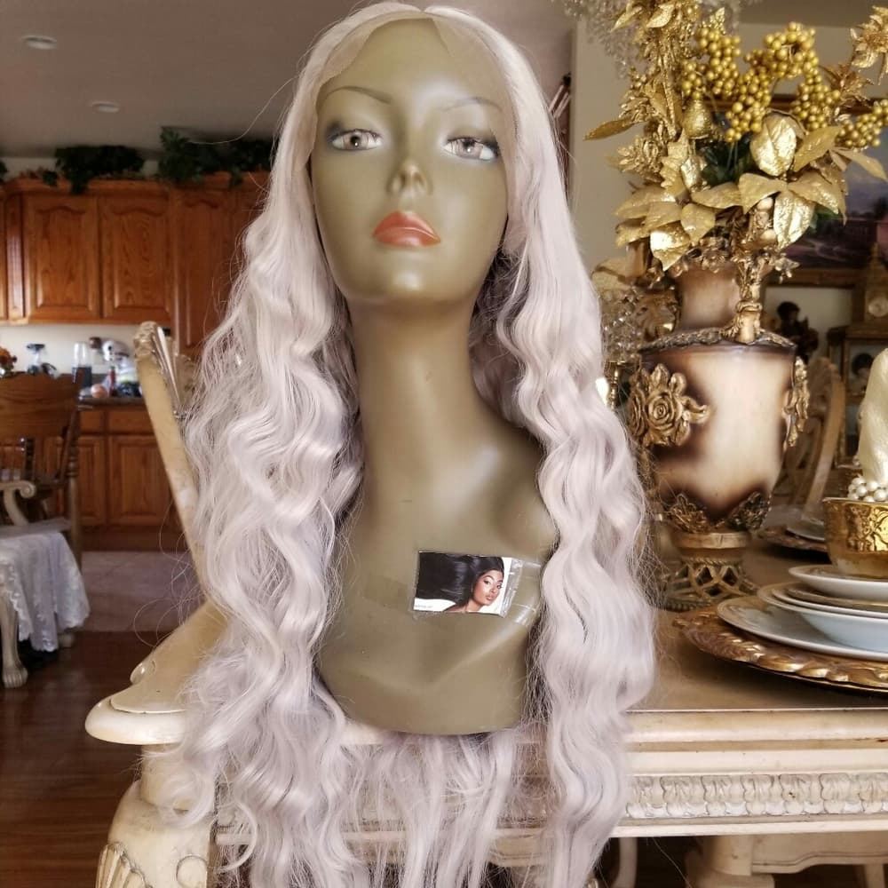 Dark Gray Beauty Lace Front Wig - Thumbnail 6