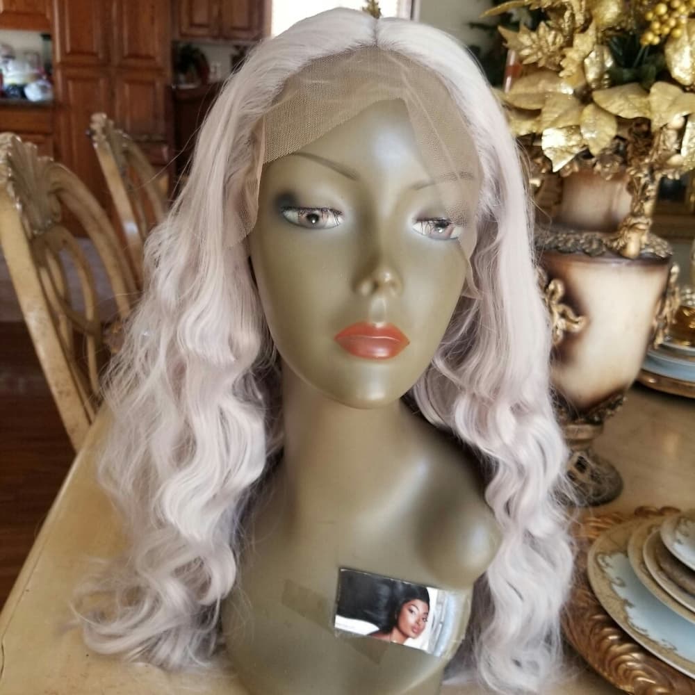 Dark Gray Beauty Lace Front Wig - Thumbnail 7