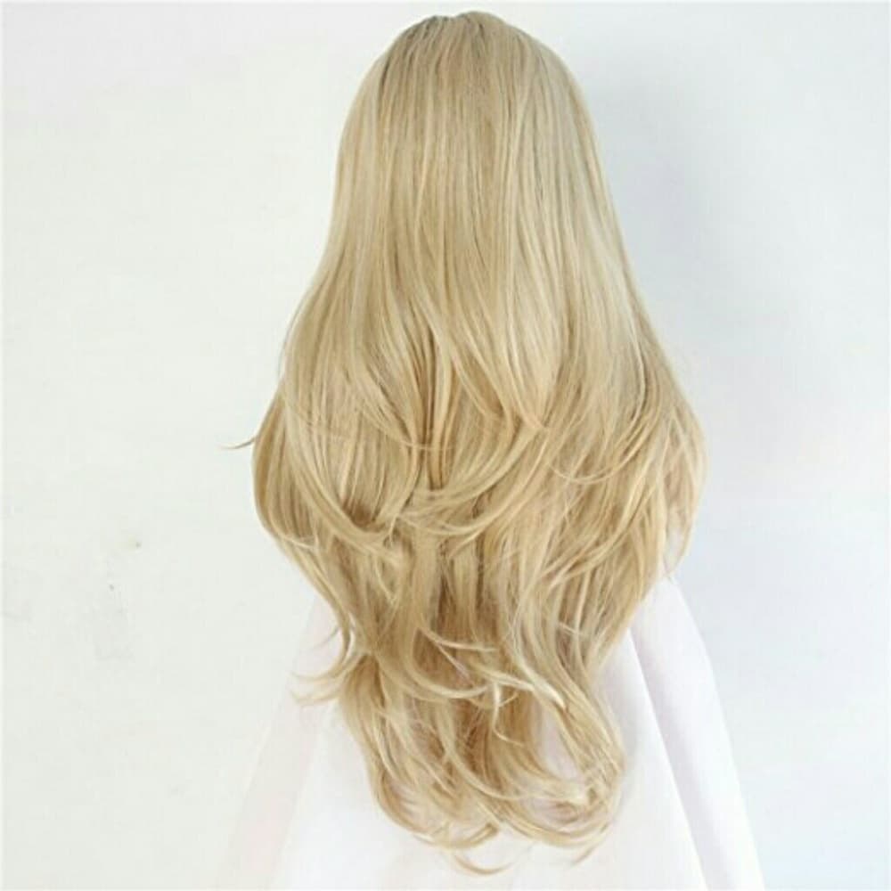 European Human Hair Blend Ombre Blonde Lace Wig - Thumbnail 3