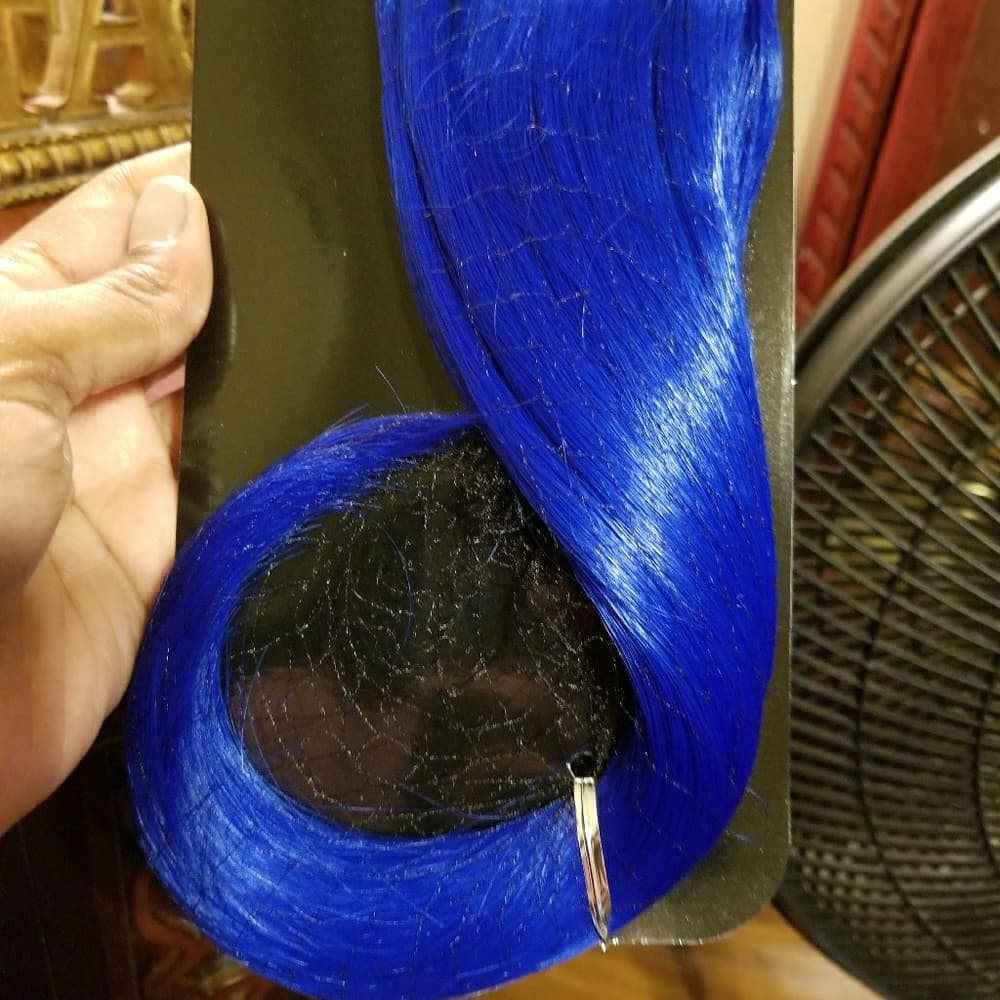 Dark Blue Clip In Extension - Thumbnail 6