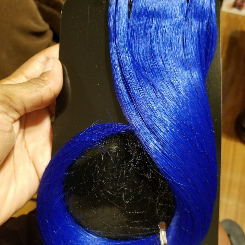 Dark Blue Clip In Extension - Thumbnail 4