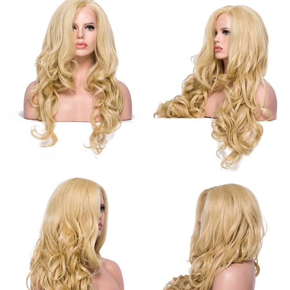 Blonde Yaki Lace Front Wig - Thumbnail 7