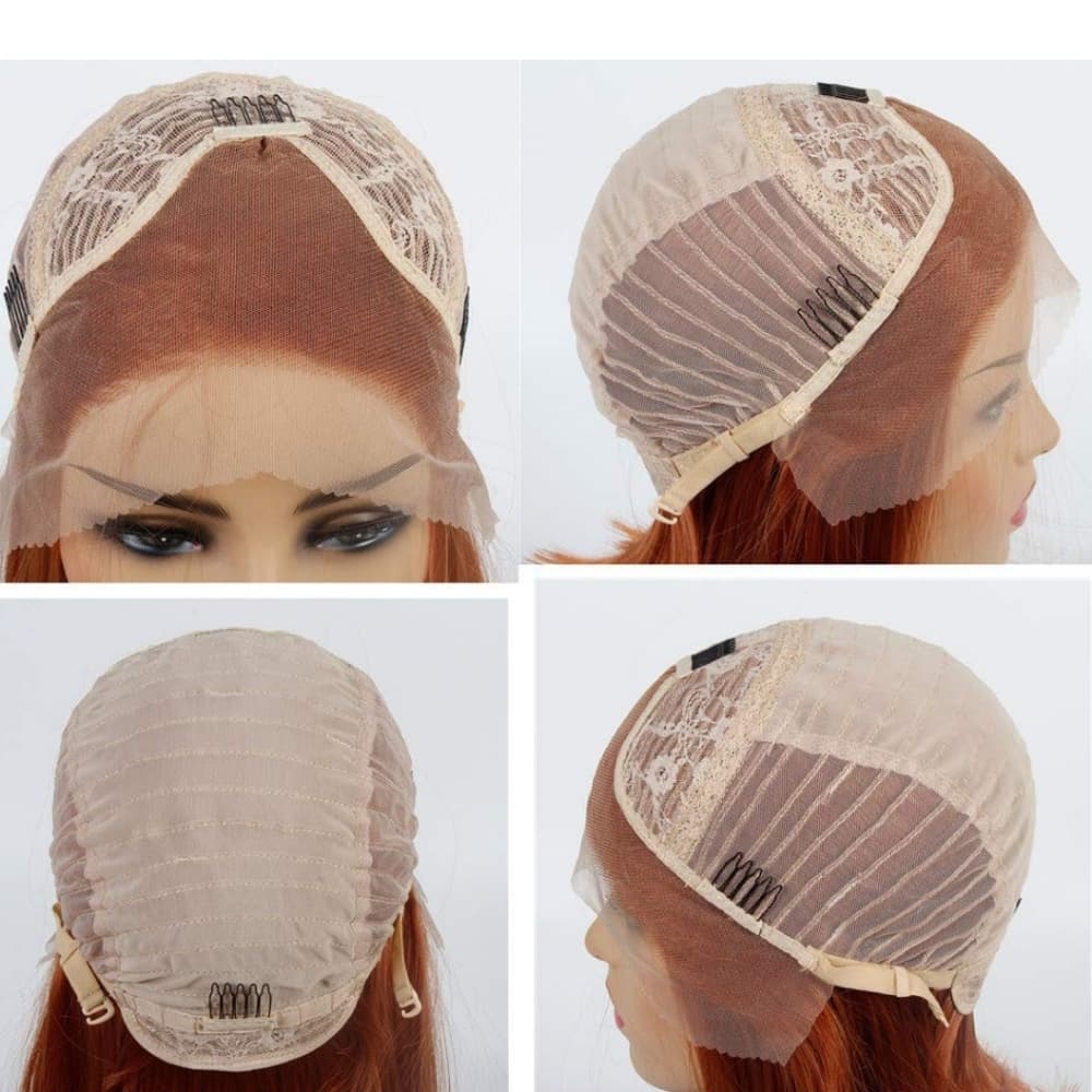 Reddish Brown Beauty Lace Front Wig - Thumbnail 4