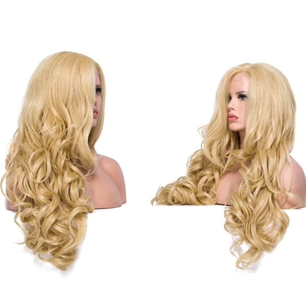 Blonde Yaki Lace Front Wig - Thumbnail 2