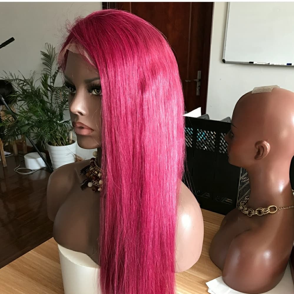 Dark Pink Beauty Lace Front Wig - Thumbnail 7