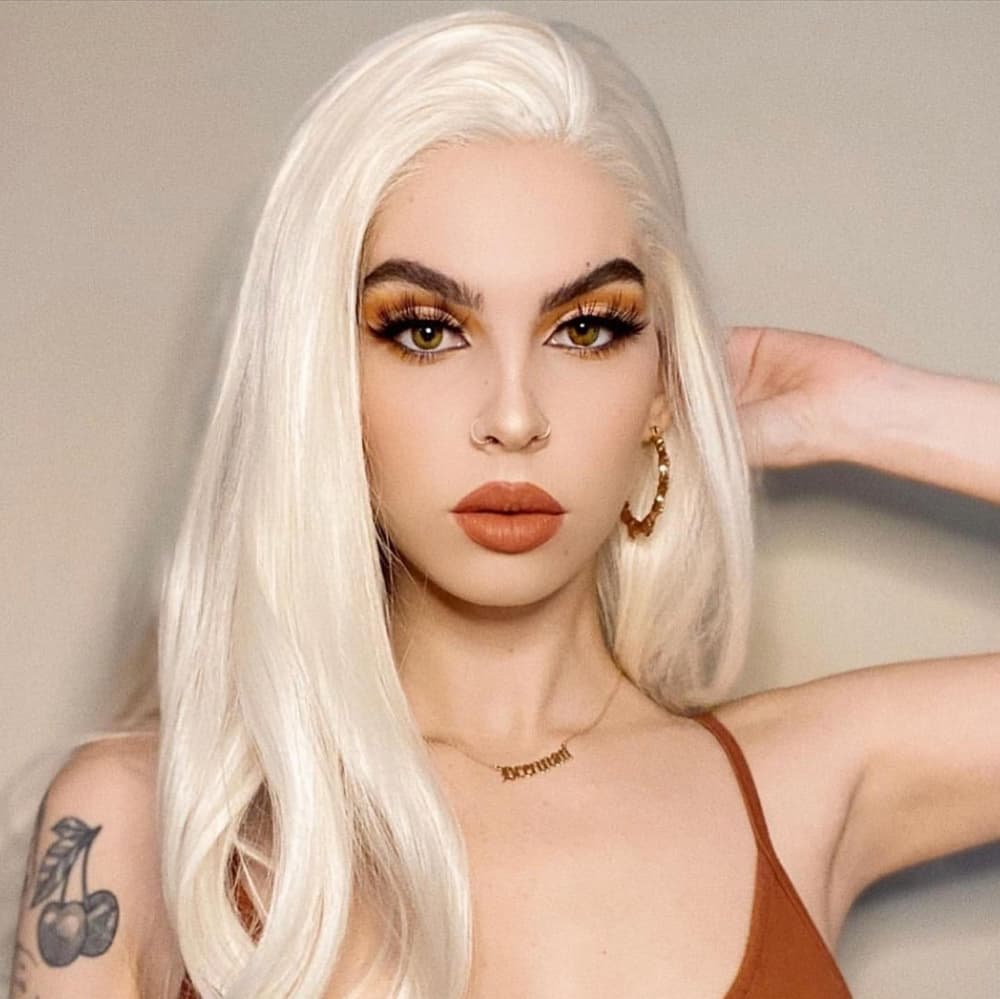 Platinum Blonde Beauty Lace Front Wig