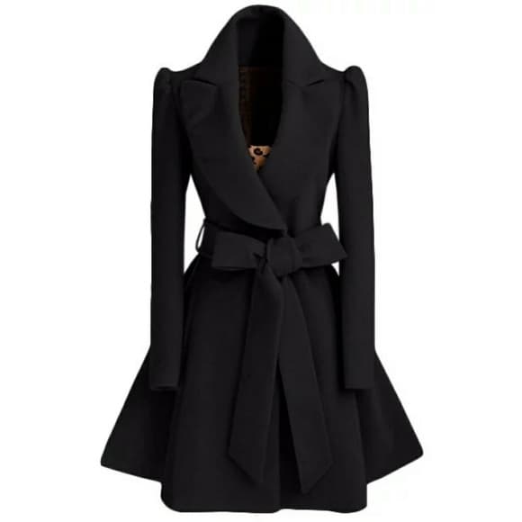 Black Beauty Coat Dress - Thumbnail 3
