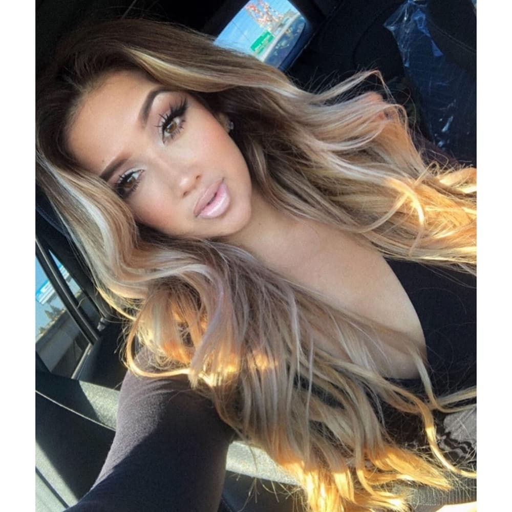 Ombre Blonde Lace Front Wig - Thumbnail 8