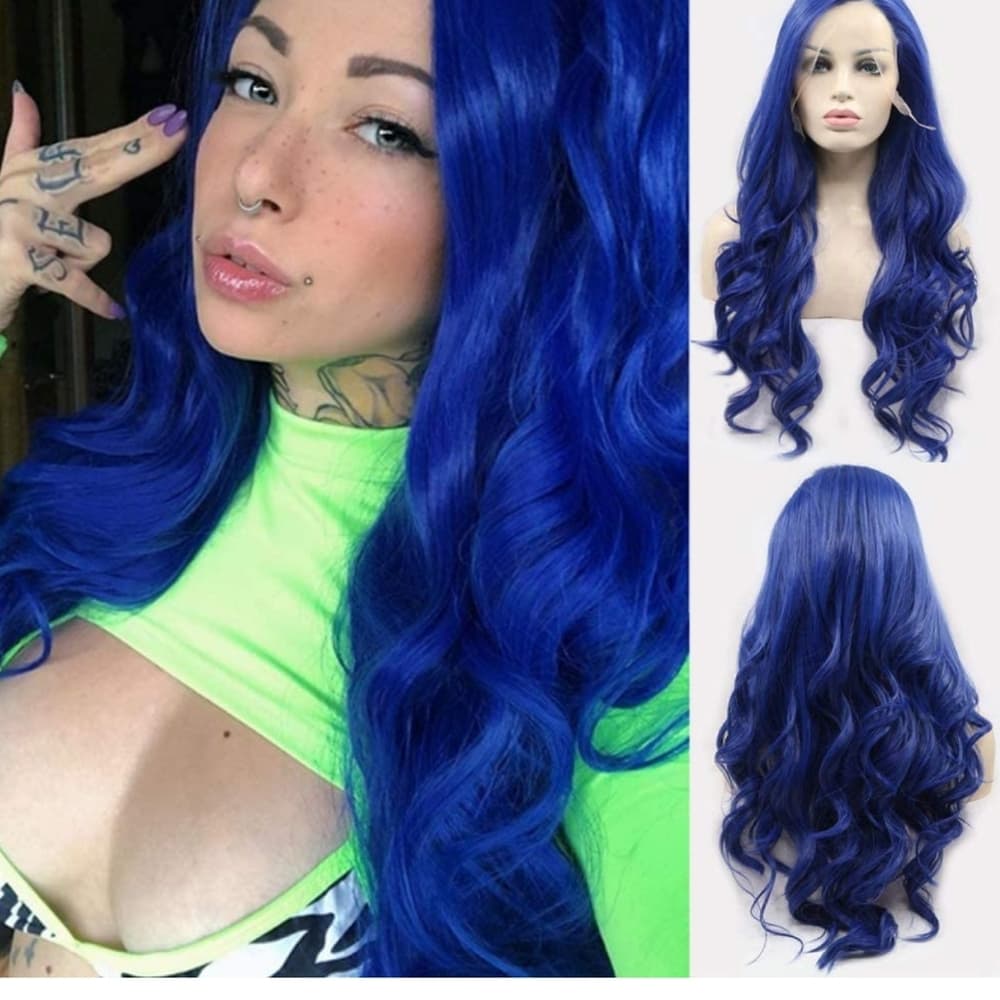 Blue Beauty Lace Front Wig - Thumbnail 7
